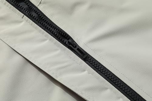 Women's Waterproof Lightweight Rain Jacket Windproof Breathable Trench Coat Detachable Hood Raincoats Outdoor Hiking Jacket