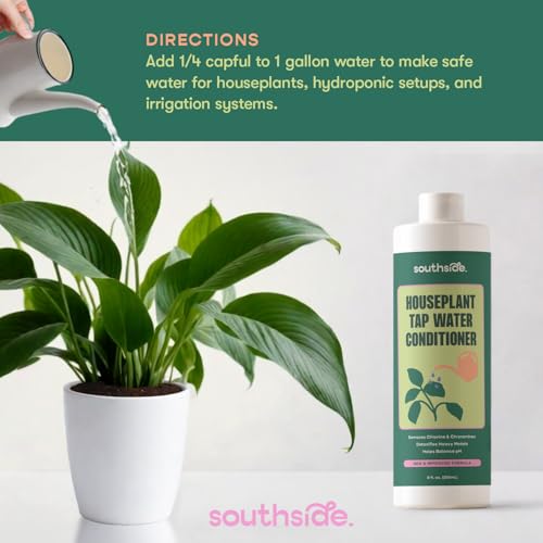 Southside Plants Tap Water Conditioner for Houseplants & Hydroponics - Remove Chlorine, Chloramines & Heavy Metals, Buffer...