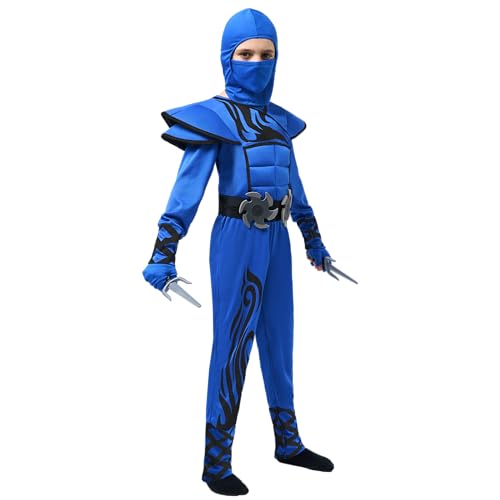 Spooktacular Creations Kids Halloween Ninja Costume, Ninja Costume for Boys, Teen Halloween Costumes for DressUp Themed Party