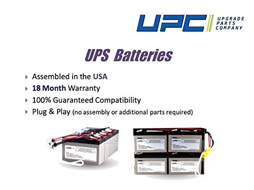 Upc Upgrade Parts Company Apcrbc123-Upc Replacement Battery For Apc Rbc123 Ups Systems - Bn1080G, Bx1300G, Br1000G, Bx1350M, Bn1