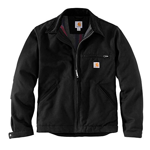 Carhartt Men's Relaxed Fit Duck Blanket-Lined Detroit Jacket