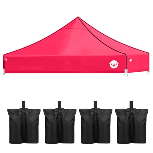 EVNE Pop Up Canopy Replacement Canopy Tent Top Cover, Tent Top Cover for Most of The Standard,PU-Coated 500D Polyester,Wat...