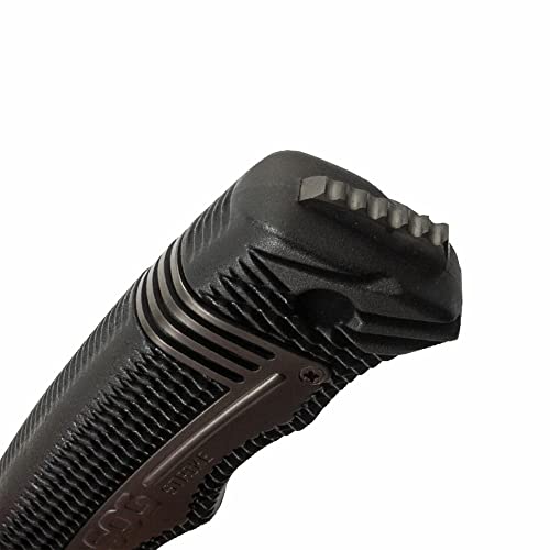 SOG Seal Strike Fixed Blade Knife with Sheath- Tactical and Hunting Knife with 4.9 Inch Partially Serrated Bowie Knife Bla...
