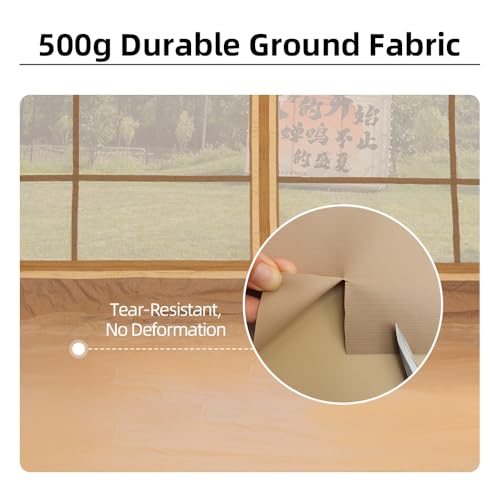 Inflatable Tents for Camping, Blow Up Tent with Hand Pump, Easy Setup 4 Season Inflatable Tent with Mesh & Chimney Windo...