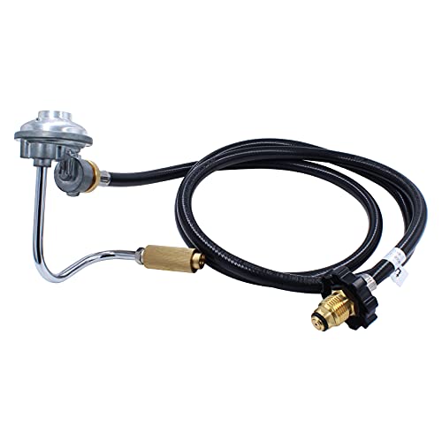 MOFLAME 6 FT Propane Adapter Hose with 1lb Gas Regulator Assembly Replacement Kit Compatible for Coleman Roadtrip Portable...