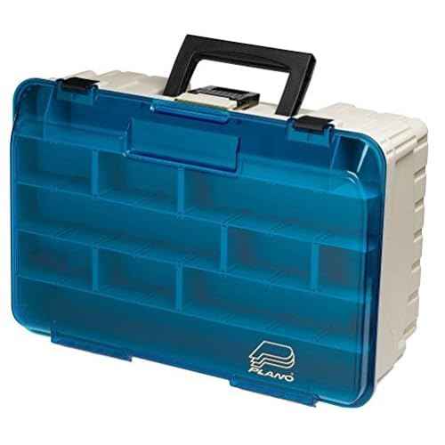 Plano Two Level Magnum 3500 Tackle Box, Beige, 1-(Pack),Sandstone/Blue