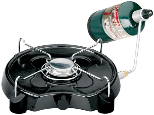 Coleman PowerPack 7,500 BTU Propane Camping Stove, Portable Adjustable Burner with Precise Temperature Control Fits 12-Inc...