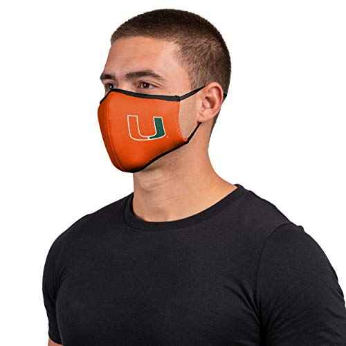 Miami Hurricanes NCAA Face 3 Pack Face Cover