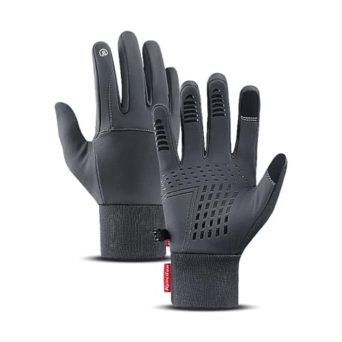 Thermal Winter Gloves with Non-Slip Grip Touchscreen Fingers for Outdoor Sports