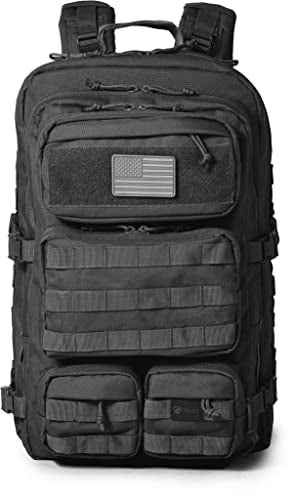 Falko Tactical Backpack for Men and Women 50L Backpack 2.4x Stronger Large Military Molle Rucksack, Bugout Backpack Outdoors