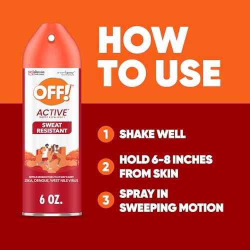 OFF! Active Insect Repellent, Sweat Resistant, Repells Mosquitoes, 6 oz ( Pack of 12)