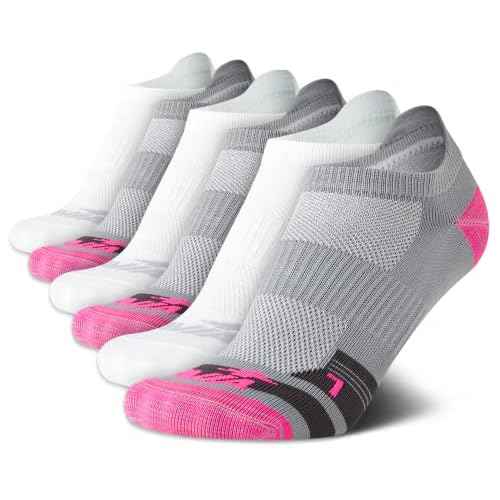 Avia Womens Low Cut Socks - 6 Pack Cushioned Performance Stretch Moisture Wicking Athletic No Show Socks for Women (4-12)