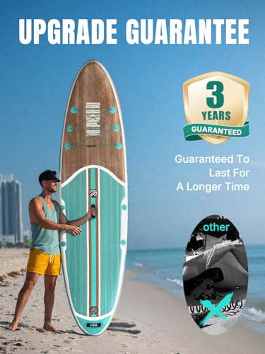 Niphean Inflatable Stand Up Paddle Board with SUP Accessories, Anti-Slip EVA Deck, 10’6’’ Inflatable Paddle Boards for Adu...
