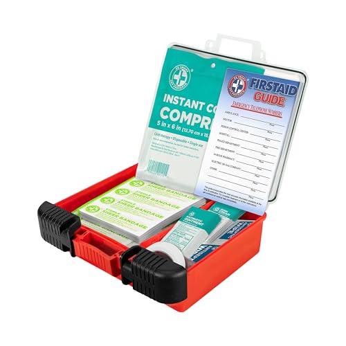 Be Smart Get Prepared OSHA/ANSI First Aid Kit - 10 Person, 100 Pieces - Designed for Home, Business, School, Industrial, a...