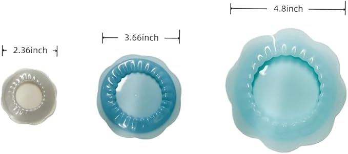 Kitchen reusable food wraps,silicone covers are food-grade safe and eco-sustainable, stretch to fit cups, water bottles, beer bottles, and all kinds of containers,plus fruits of any shape,3PCS.