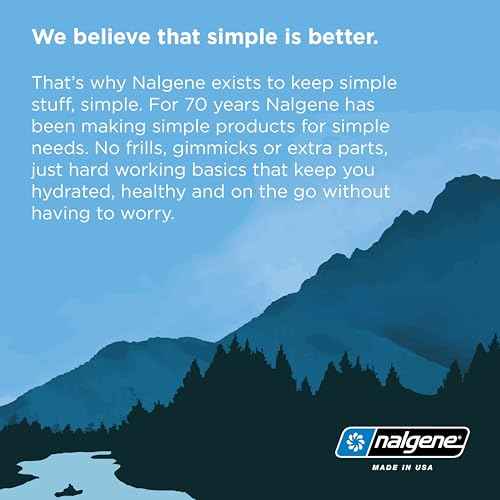 Nalgene Water Bottle - Lightweight Sustain Tritan BPA-Free Shatterproof Bottle for Backpacking, Hiking, Gym, 16 OZ, Wide Mouth, Periwinkle