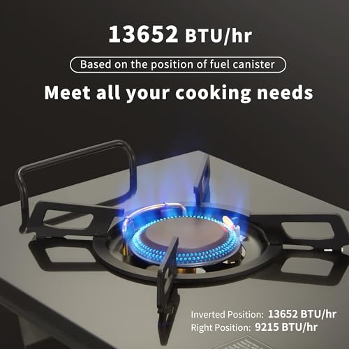 Naturehike Camping Gas Stove for IGT Table, Folding Isobutane Stove with Carry Bag, Portable Camp Stove for Outdoor Car Ca...