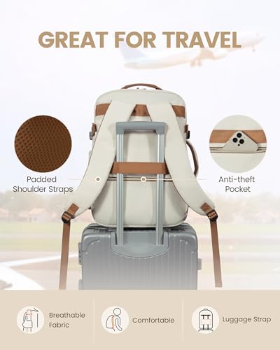 LOVEVOOK 50L Travel Backpack for Women Men,Waterproof Airline Approved Carry On Luggage Travel Essentials,TSA Carry On Bac...
