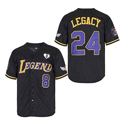 Men's Legend 8 24 Movie Baseball Jersey Stitched