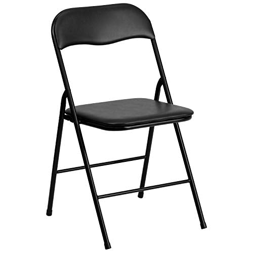 EMMA + OLIVER 5-Piece Multipurpose Folding Card Table and Chairs Set for 4 Players, Padded Top Portable Square Folding Tab...