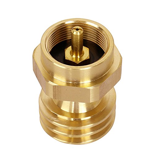 DOZYANT 1lb Propane Adapter for Disposable Throwaway Cylinder, 1 lb to 20 lb Propane Tank Adapter,Connector Appliance Desi...