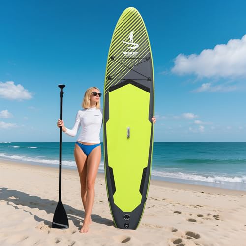 11”32“6 Premium Inflatable Stand Up Paddle Boards with Durable SUP Paddle Board Accessories Wide Stable Design Includes Ba...