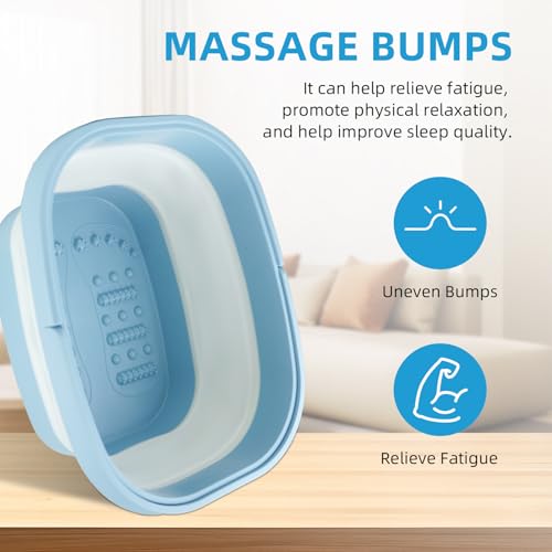 Ionic Foot Bath Detox Machine, Ionic Foot Spa to Remove Toxins with 2 Arrays, 80 Disposable Foot Bath Liners, Detoxification Sea Salt, Folding Bathtub, Gift for Women & Men