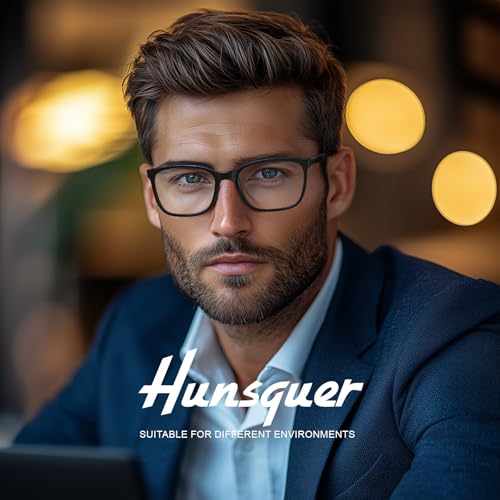 hunsquer Blue Light Glasses for Women Blue Light Blocking Glasses Men Computer Gaming Blue Screen Glasses Mens Blue Light ...