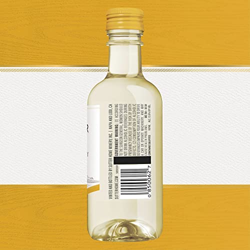 Sutter Home Chardonnay, White Wine, 187 mL Bottles, 4 pack