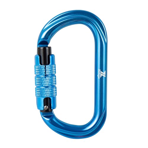 Zeluga 15-296 25KN Auto Locking Carabiner, Twist Lock, Lightweight, Professional Carabiner Clips, Assorted Color, 1 Piece