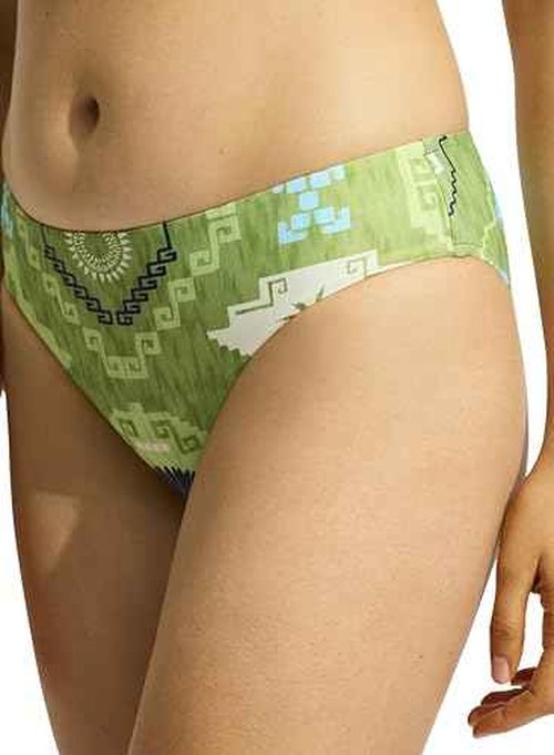 Seafolly Women's Standard Hipster Full Coverage Mid Rise Bikini Bottom Swimsuit, Kasbah Sage