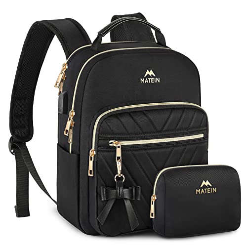 MATEIN Mini Backpack for Women, Waterproof Stylish Daypack Purse Shoulder Bag with USB Charging Port, Lightweight Small Ca...