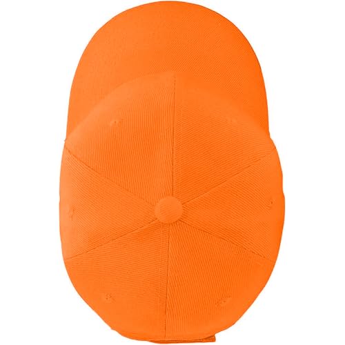 Blaze Orange Hunting Cap – Adjustable High-Visibility Safety Hat for Deer Hunting, Upland Game, and Outdoor Work
