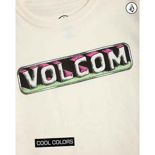 Volcom Baby Boys Swim Set - 2 Piece Short Sleeve Swim Shirt Graphic Tees & Board Shorts - Infant Toddler Little Boys Swimsuit