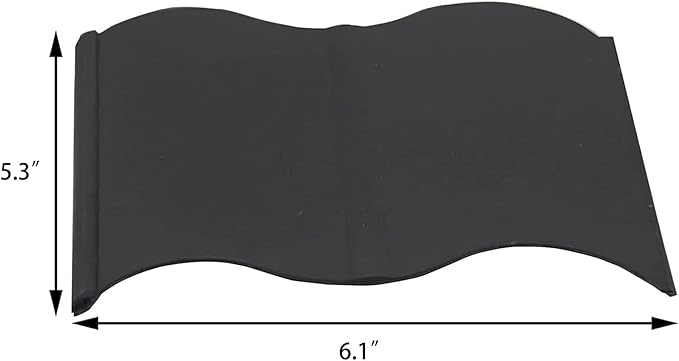 Orgrimmar 20 ft Garden Edging 40PCS Interlocking Landscaping Edging Kit, Plastic No-Dig Pound-in Garden Edge(20' Long x 5.3” Tall) - Black