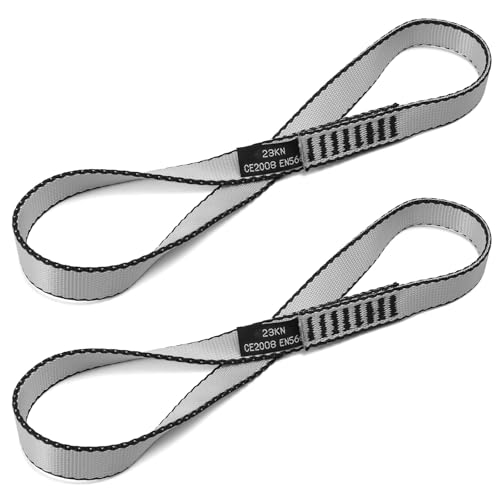 VFKENA 18MM Nylon Climbing Sling Runner 23KN CE2008/EN566 Strong Webbing Straps for Rock Climbing,Mountaineering, Rappelli...