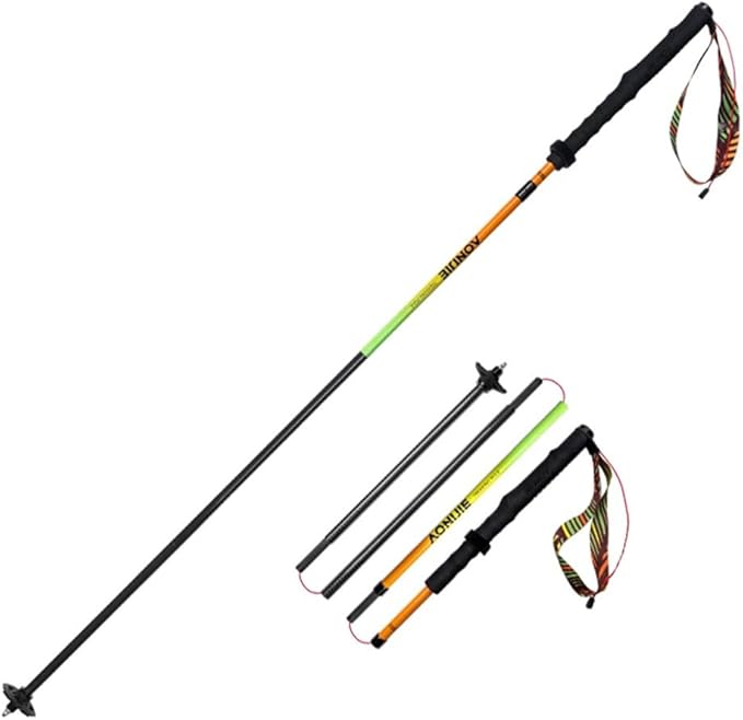 BlueField Lightweight Carbon Fiber Trekking Poles - Collapsible Hiking Sticks for Men and Women, Seniors, and Outdoor Adve...
