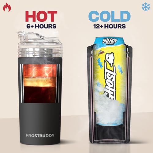 Universal Buddy XL Can Cooler by Frost Buddy - Fits 12-ounce, 16-ounce, 20-ounce, and 24-ounce Cans and Bottles - Keep You...