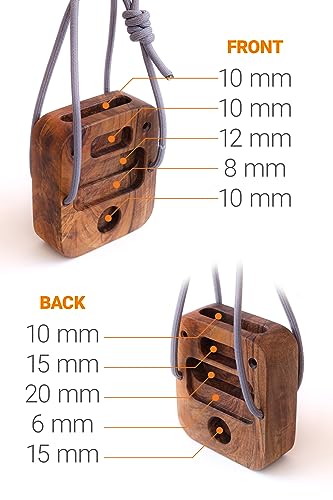 Portable Hangboard for Rock Climbing Holds,Fingerboard Trainer for Hand Grip Strengthener,Pinch Block Grip,Home Gym Fitnes...
