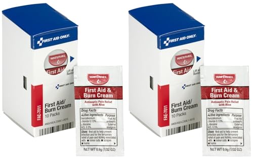 First Aid Only FAE-7011 SmartCompliance Refill Burn Cream Packets, 10 Count- Pack of 2