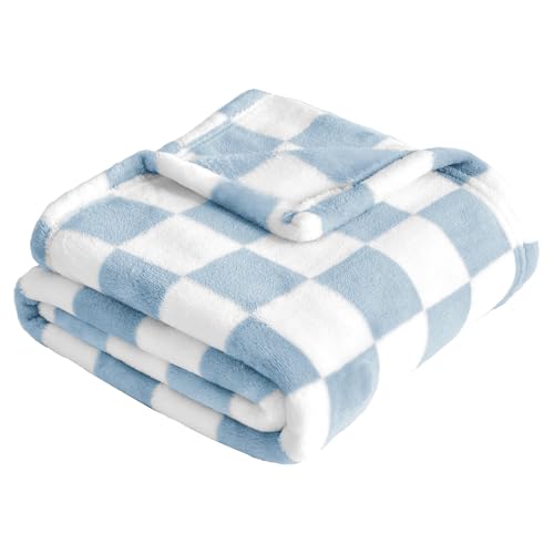 Yurhap Checkered Baby Blanket Fleece Baby Blankets for Boys, Ultra Soft Cozy Fluffy Infant Toddler Newborn Receiving Blank...