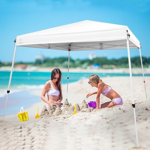 Abba Patio 10x10 Slant Leg Canopy Tent, Outside Canopy, Portable Commercial Canopies Shelter with Carry Bag, Waterproof U...
