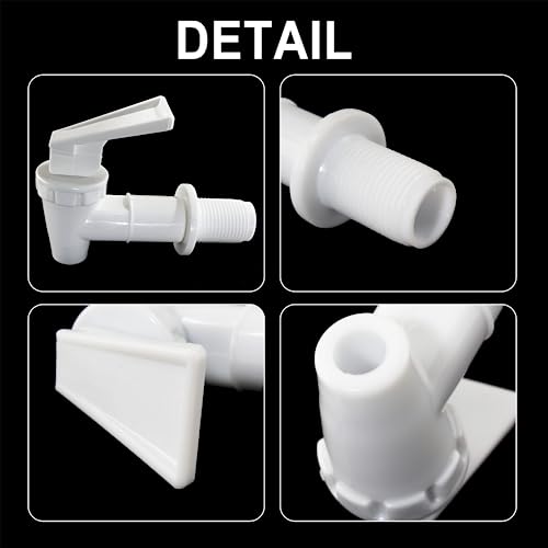 Biaungdo Replacement Water Cooler Faucet Bottle Jug, 2 Sets BPA-Free Plastic Water Spigot Spout Beverage Water Crock Dispe...