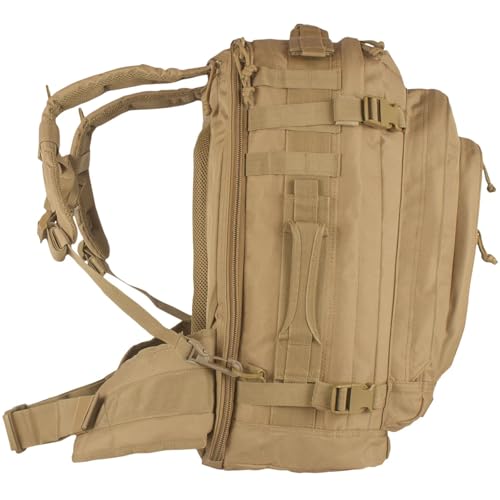 FOX OUTDOOR PRODUCTS Jumbo Modular Field Pack | 61L Tactical Backpack, MOLLE, Hydration Compatible, Converts to Briefcase,...