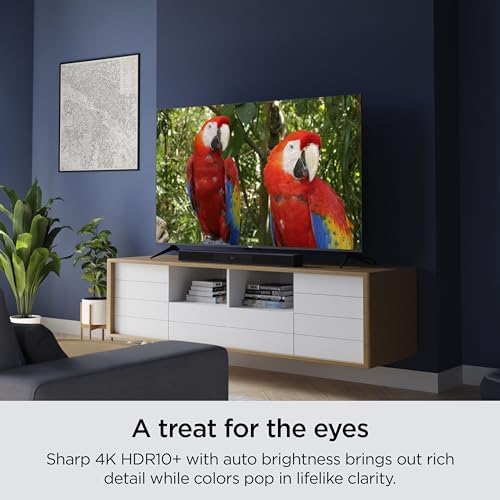 Roku Smart Tv - 50-Inch Select Series 4K Hdr Rokutv With Roku Enhanced Voice Remote, Brilliant 4K Picture, Automatic Brightness,