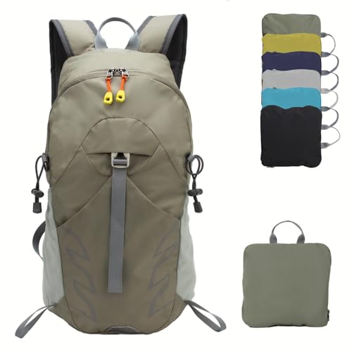 UtiaMiaoGonGo Small Lightweight Hiking Backpack，20L Foldable Hiking Daypack Cycling Hydration Backpack Travel Camping Bag