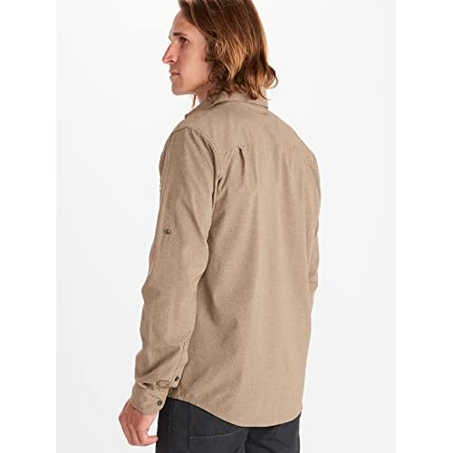 MARMOT Men's Aerobora Long Sleeve Button-Down Shirt - Lightweight, Packable, Quick-Drying UPF Protection