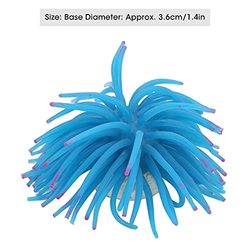Luminous Decoration, Safe Durable Silicone for Fish Tanks, Suitable for Freshwater and Saltwater (Blue)