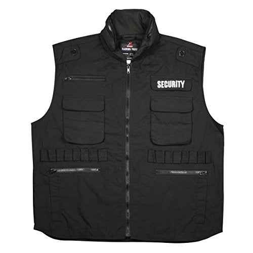 Rothco Ranger Vest/Security, Black, Large