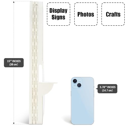 Lineco 25 Pack Cardboard Easel Backs 15 Inch, Self Stick Stand Display Signs, Canvas, Photographs, Brochures, Posters, Art...